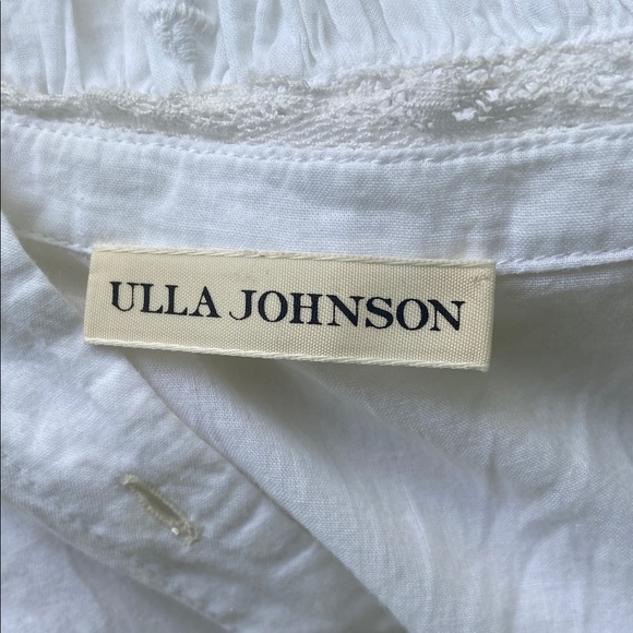 Ulla Johnson Dress “Anela” White Embroidered Cotton NWOT Sm /4 - Picture 8 of 9